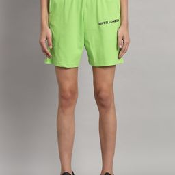 GRIFFEL Women High-Rise Regular Fit Cotton Shorts-image-86