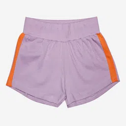 KiddoPanti Girls Purple Sports Shorts-image-47