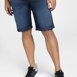 Jack & Jones Men Mid-Rise Washed Denim Shorts-picture-33