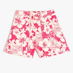 Koton Girls Floral Printed Mid-Rise Regular Shorts-image-57
