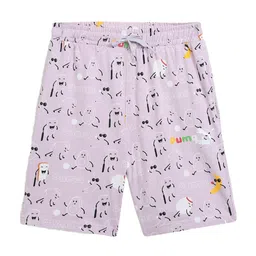 Puma Kids Classics Printed Cotton Youth Sports Shorts-image-29