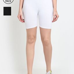 Jinfo Women Black Cycling Sports Shorts-image-82