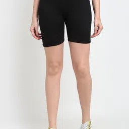 Jinfo Women Black Sports Shorts-picture-20