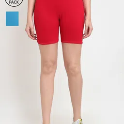 GRACIT Women Red Cycling Sports Shorts-picture-12