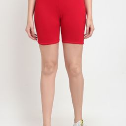 GRACIT Women Red Cycling Sports Shorts-picture-28