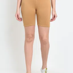 Jinfo Women Beige Cycling Sports Shorts-picture-13