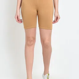 Jinfo Women Beige Cycling Sports Shorts-picture-7