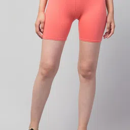 Apraa & Parma Women Skinny Fit Mid-Rise Pure Cotton Cycling Sports Shorts-picture-42
