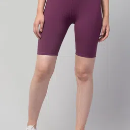 Apraa & Parma Women Skinny Fit High-Rise Running Sports Shorts-image-74
