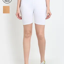 Jinfo Women Pack of 2 Cycling Shorts-picture-47
