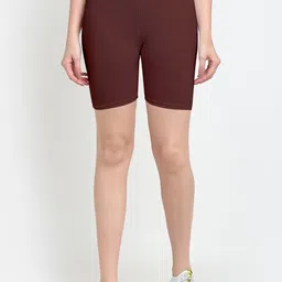 Jinfo Women Brown Cycling Sports Shorts-picture-22