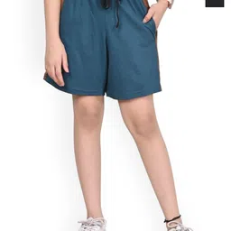 BAESD Girls Pack Of 2 Colourblocked High-Rise Cotton Shorts-image-96