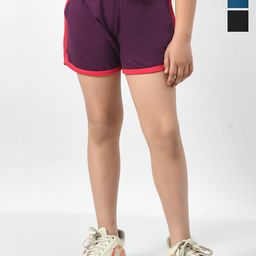 BAESD Girls Pack of 3 Cotton High-Rise Shorts-picture-42