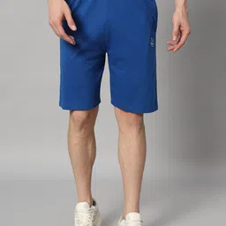 GRIFFEL Men High Rise Cotton Shorts-image-77