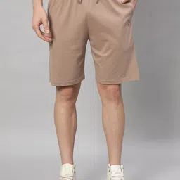 GRIFFEL Men High Rise Cotton Shorts-image-89