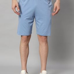 GRIFFEL Men High Rise Cotton Shorts-image-10