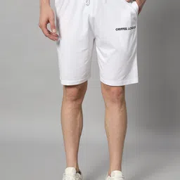 GRIFFEL Men High-Rise Cotton Shorts-image-74
