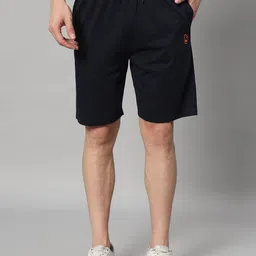 GRIFFEL Men High Rise Cotton Shorts-image-78