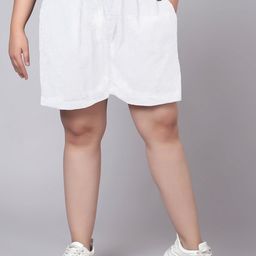 Indietoga Women Regular Fit High-Rise Cotton Regular Shorts-image-95