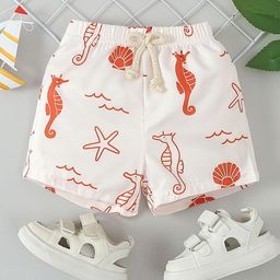 LULU & SKY Boys Graphic Printed Shorts-image-93