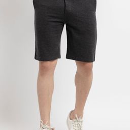 Status Quo Men Charcoal Cotton Shorts-picture-40