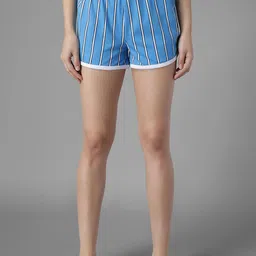 Kotty  Women Striped Regular Fit Low-Rise Hot Pants Shorts-image-81