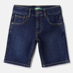 United Colors of Benetton Boys Cotton Regular Fit Washed Technology Shorts-image-33