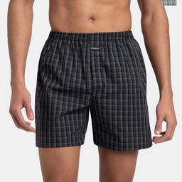 Jockey Pack of 2 Super Combed Mercerized Cotton Woven Checkered Boxer Shorts with Side Pocket - 1223-image-30