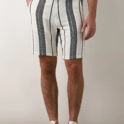 SELECTED Men Striped Regular Shorts Organic Cotton Shorts-image-32