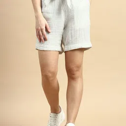 De Moza Women Striped Technology Shorts-image-33
