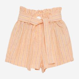 KIABI Girls Striped Linen Outdoor with Technology Shorts-image-60