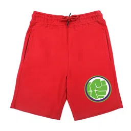 Marvel by Wear Your Mind Boys Red Hulk Graphic Printed Regular-Fit Shorts-picture-10