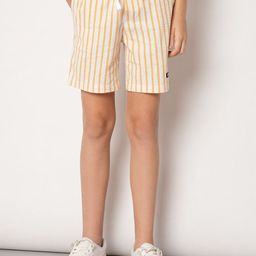 Jack & Jones Junior Boys Striped Cotton Regular Fit Shorts-image-81