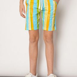 Jack & Jones Junior Boys Striped Cotton Regular Fit Shorts-image-82
