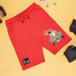 Pantaloons Junior Boys Graphic Printed Mid-Rise Cotton Shorts-image-21