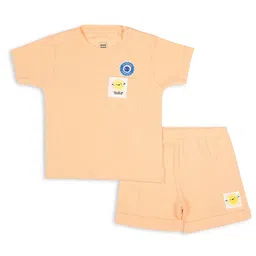 MeeMee Boys Printed Round Neck Pure Cotton T-Shirt With Shorts-picture-19