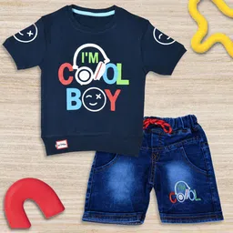 BAESD Boys Printed T-shirt with Shorts-image-94