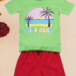 BAESD Boys Printed T-shirt with Shorts-image-96