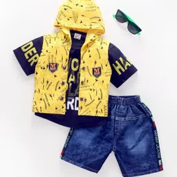 BAESD Boys Printed T-shirt with Shorts-image-25