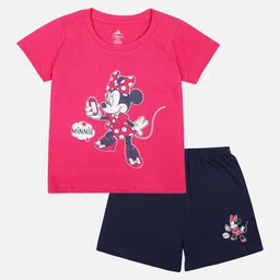Bodycare Kids Girls Minnie & Friends Printed T-shirt With Shorts-image-40
