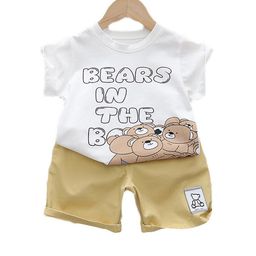StyleCast Kids White Printed Pure Cotton T-shirt with Shorts-image-52