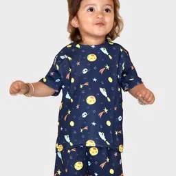FFLIRTYGO Boys Printed T-shirt With Shorts-image-5