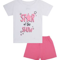Bodycare Kids Infants Girls Printed Cotton T-shirt with Shorts Set-image-42