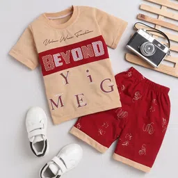 BAESD Boys Printed T-shirt with Shorts-image-93