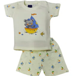 BAESD Infants Printed Pure Cotton T-shirt With Shorts-66