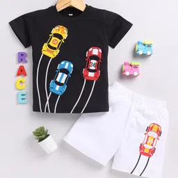carrydreams Boys Printed Pure Cotton T-shirt with Shorts-picture-31