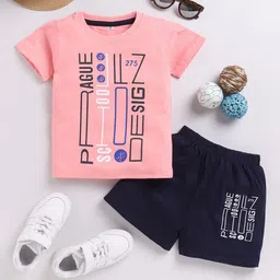 carrydreams Boys Printed Pure Cotton T-shirt with Shorts-picture-24