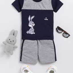carrydreams Boys Printed Pure Cotton T-shirt with Shorts-picture-23