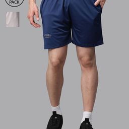 mack jonney VIMAL JONNEY Men Pack of 2 Grey Melange Training or Gym Sports Shorts-picture-21