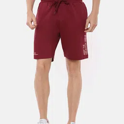Dpassion Men Maroon Solid Training or Gym Sports Shorts-image-26